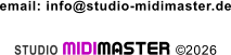 email: info@studio-midimaster.de STUDIO MIDIMASTER ©2026